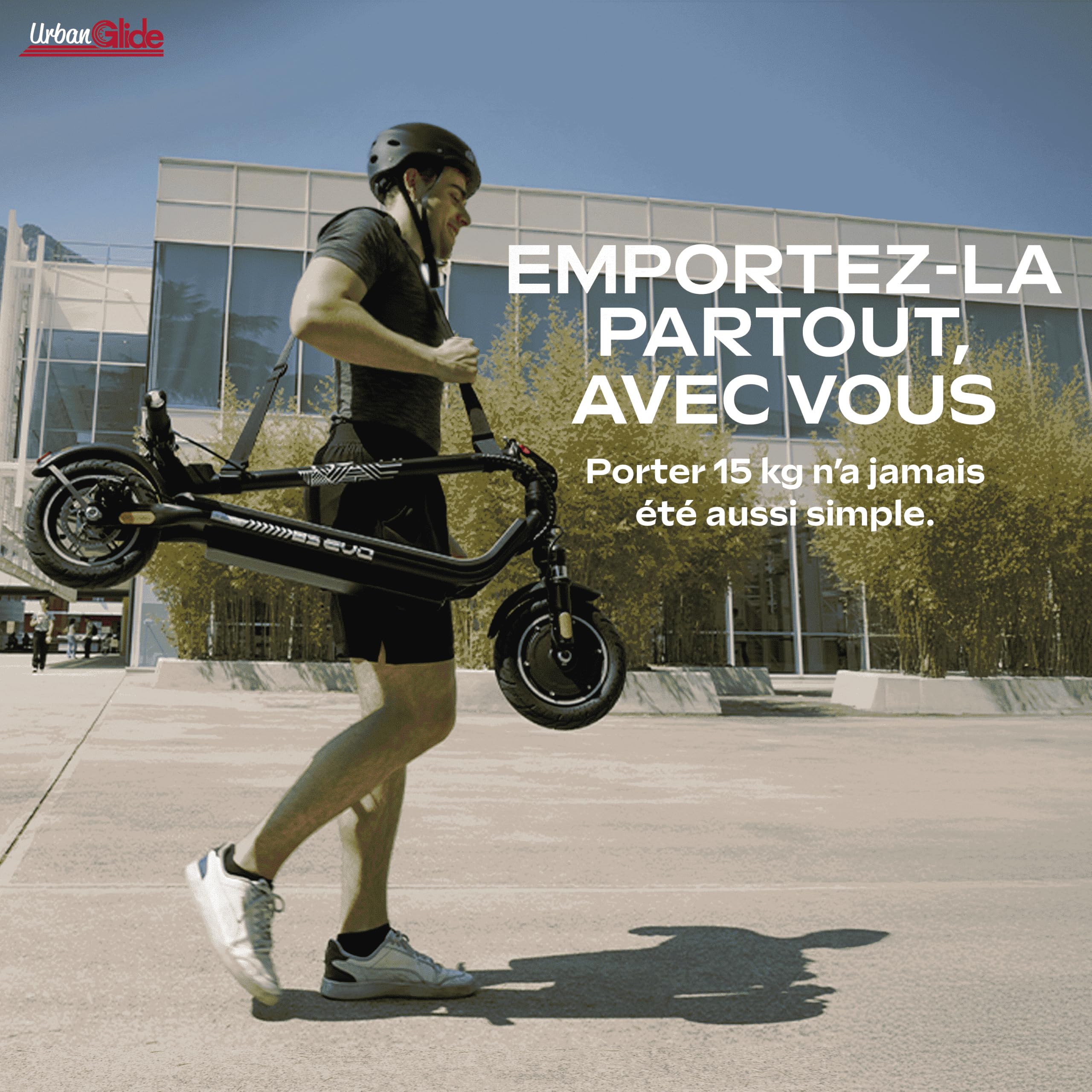 Trottinette Électrique Adulte UrbanGlide 85 Evo – Autonomie Jusqu'a 15 km - Pneu 8,5" Gonflable - Batterie 25.2V - Poids 15Kg