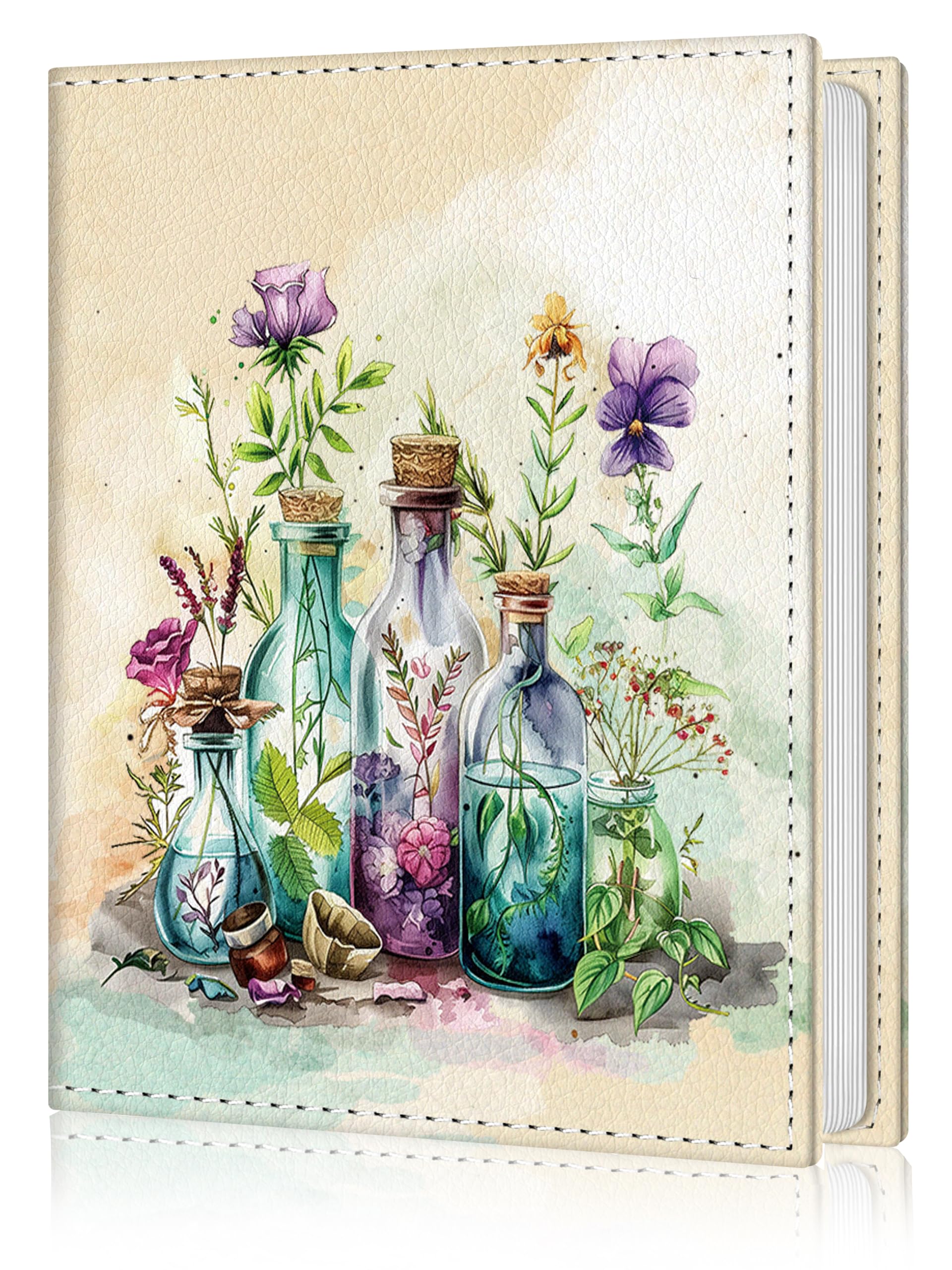 Photo Album 4x6, Small Picture Book Bottle Flowers Floral