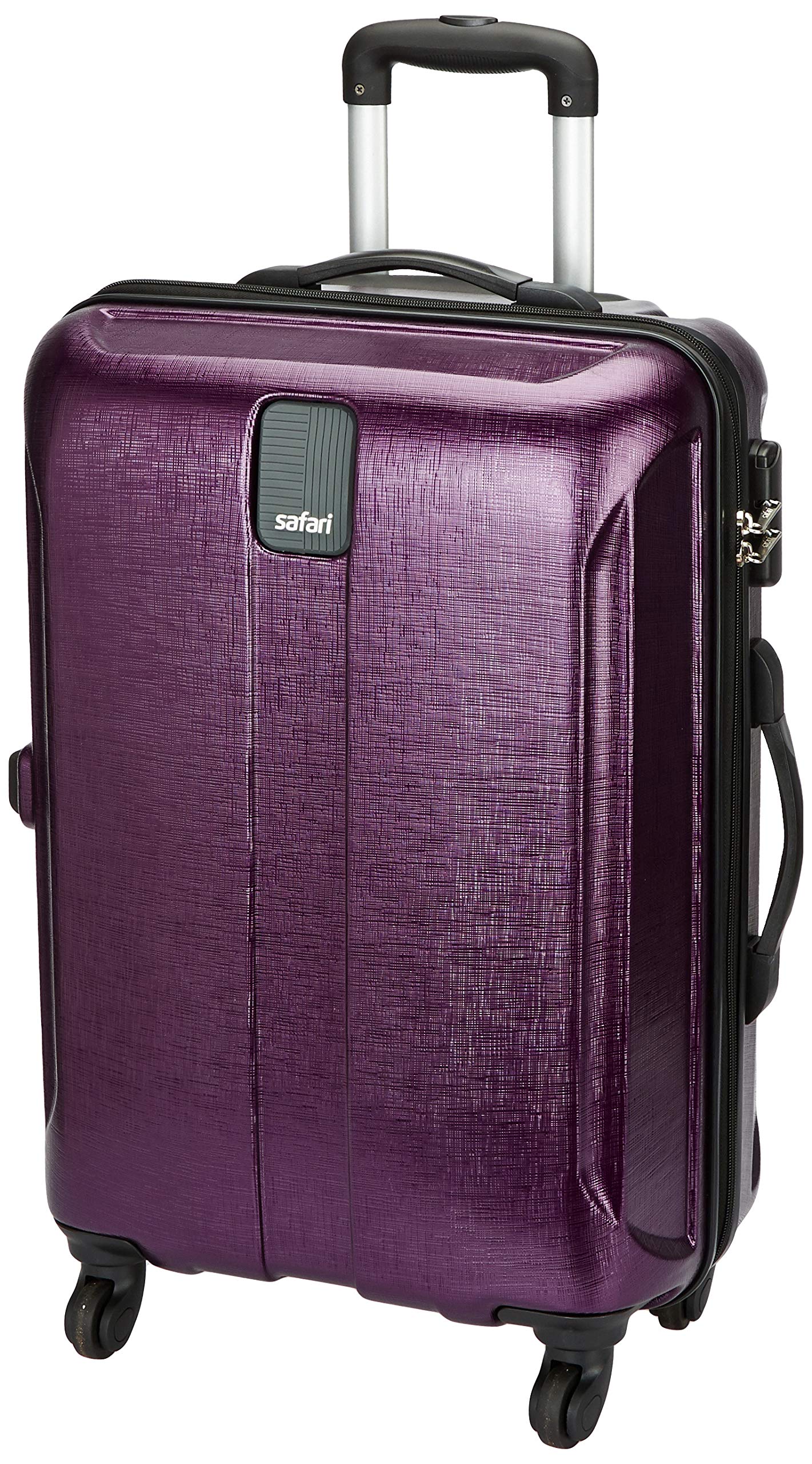 Safari Thorium Stubble 66 Cms Polycarbonate Magenta Check-In 4 wheels Hard Suitcase