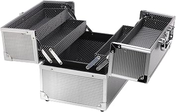 Creative Options Crafters Train Case, Silver 12 x 10 x 8.5