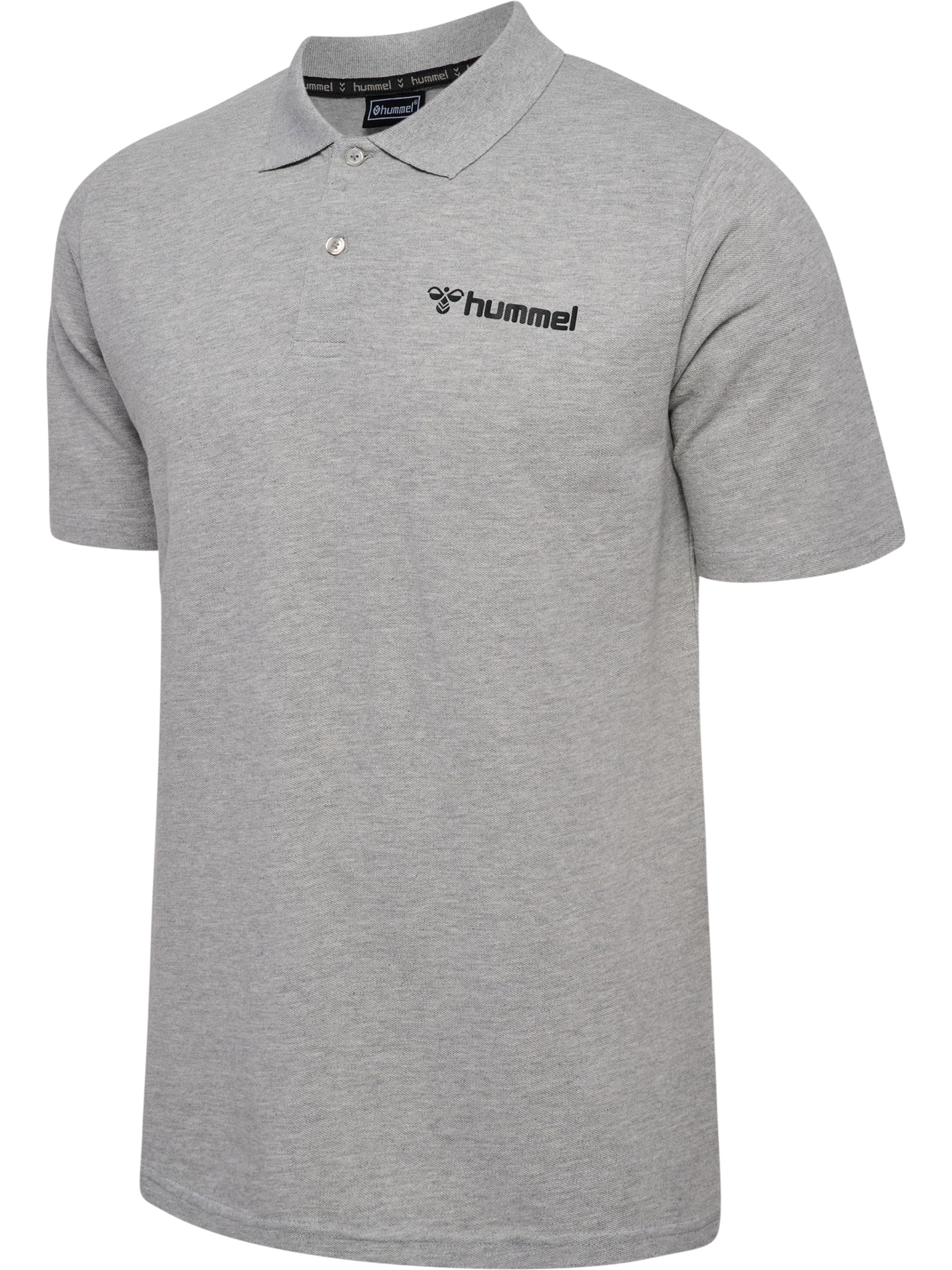 hummel, hmlmover Cotton Polo, Grey Melange, XL