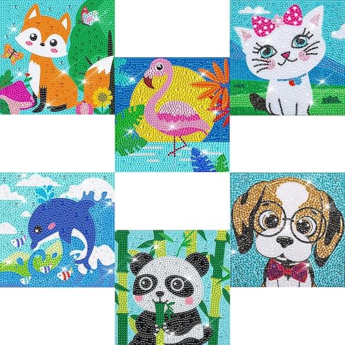 Miniatura 9 de Labeol Kits de arte de diamantes para niños, manualidades para niñas de 6 a 8 a 10 a 12 años, fáciles de hacer tú mismo, creativas calcomanías