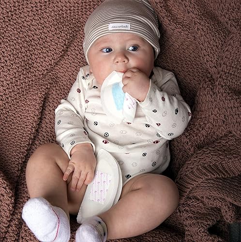 Miniatura 10 de NatureBond Almohadillas de lactancia desechables ultra finas para lactancia materna, ligeras, contorneadas y altamente absorbentes. La mayor