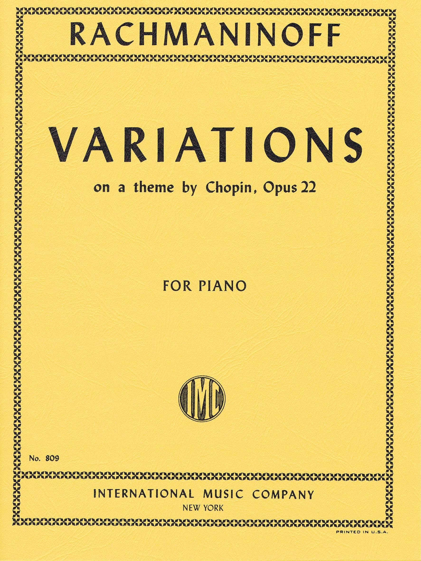 Amazon.co.jp: RACHMANINOFF Variations for Piano on a theme by