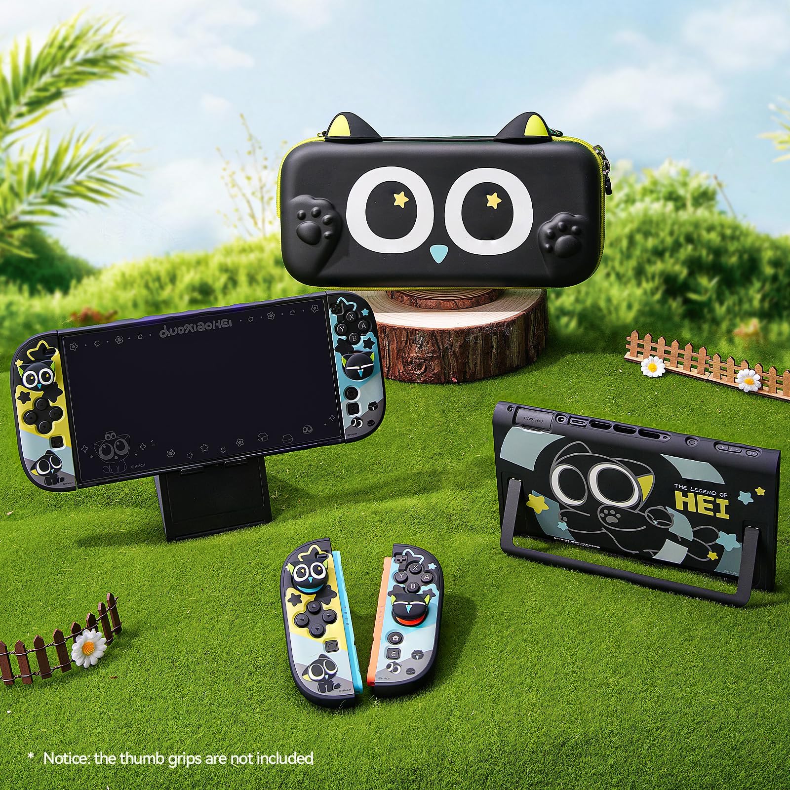 GeekShare - Custodia protettiva compatibile con Switch 2, cover sottile adattabile per PC rigido compatibile con la console di gioco Switch 2025 e controller Joycon - La serie HEI
