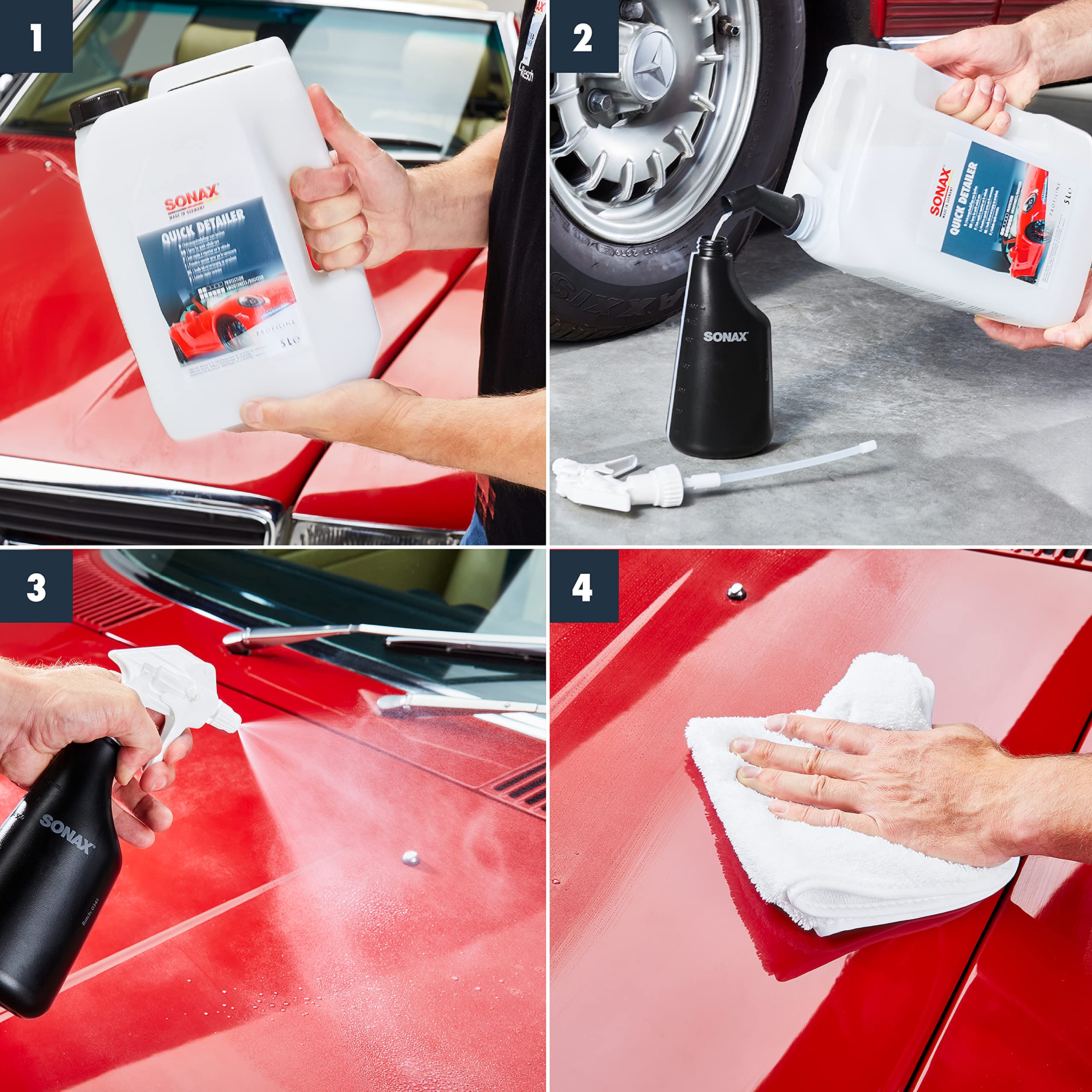 SONAX PROFILINE QuickDetailer (5 litrów) Szybka pielęgnacja Błyszcząca Spray na Pojazd |