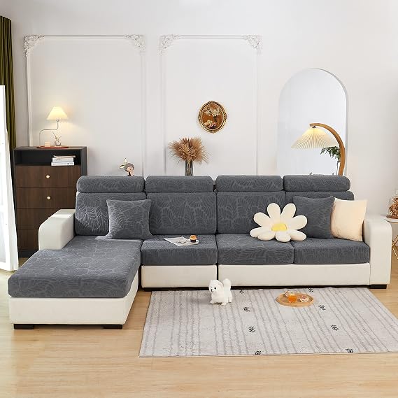 MINGPINHUIUS Sofa Seat, Cushion Cover, Stretch Sofa Cover, Universal Elastic Sofa Seat Cover, Non-Slip Sofa Cover Protective Cover for Sofa Cushion L-Shaped Chaise Lounge Furniture Protection