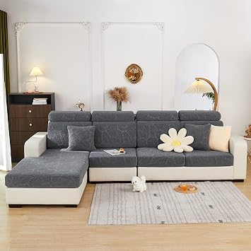 MINGPINHUIUS Sofa Seat, Cushion Cover, Stretch Sofa Cover, Universal Elastic Sofa Seat Cover, Non-Slip Sofa Cover Protective Cover for Sofa Cushion L-Shaped Chaise Lounge Furniture Protection