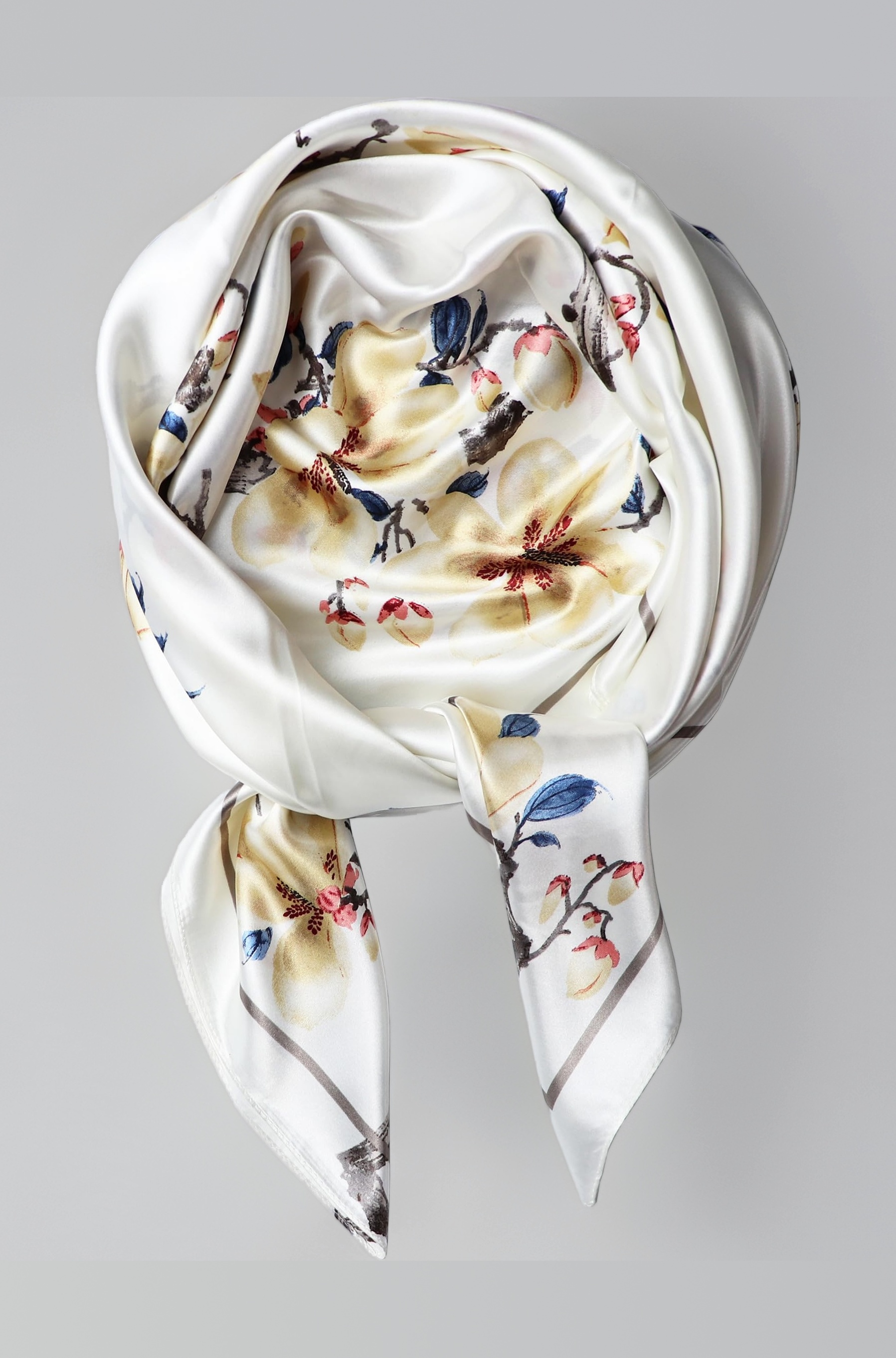 Women's 35" Satin Square Silk Like Hair Scarves and Wraps Headscarf for Sleeping