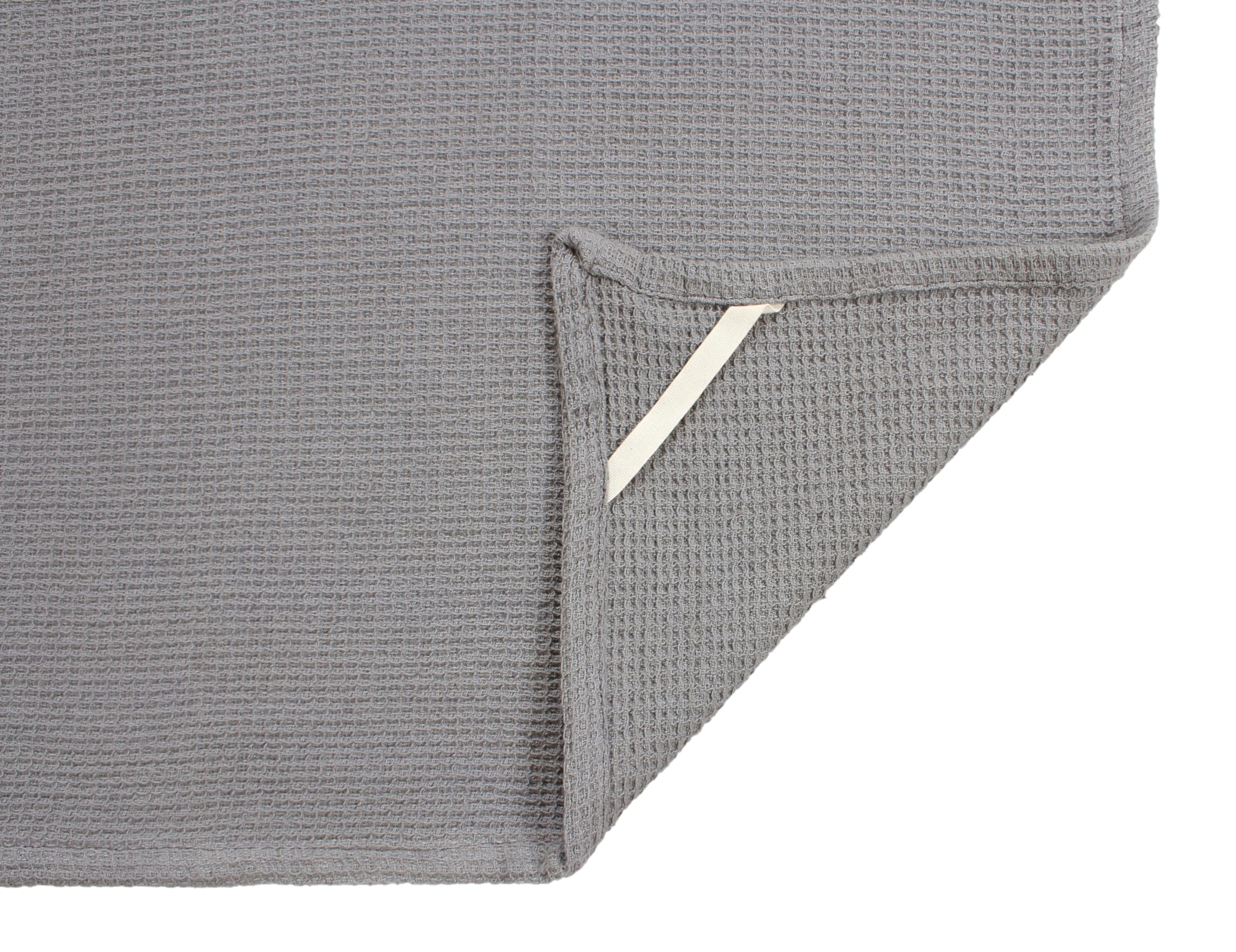 ACCENTHOME Geschirrtücher-Set, 4 Stück – 100% Baumwolle, Waffelmuster, Super Saugfähig (45,7x66 Cm)