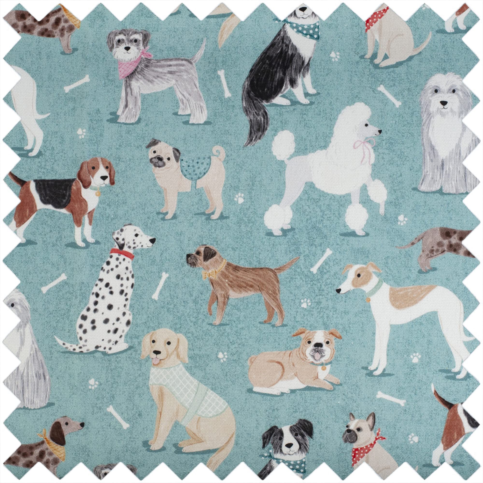 Hobby Gift Große Nähbox, Holz/Stoff, Hunde
