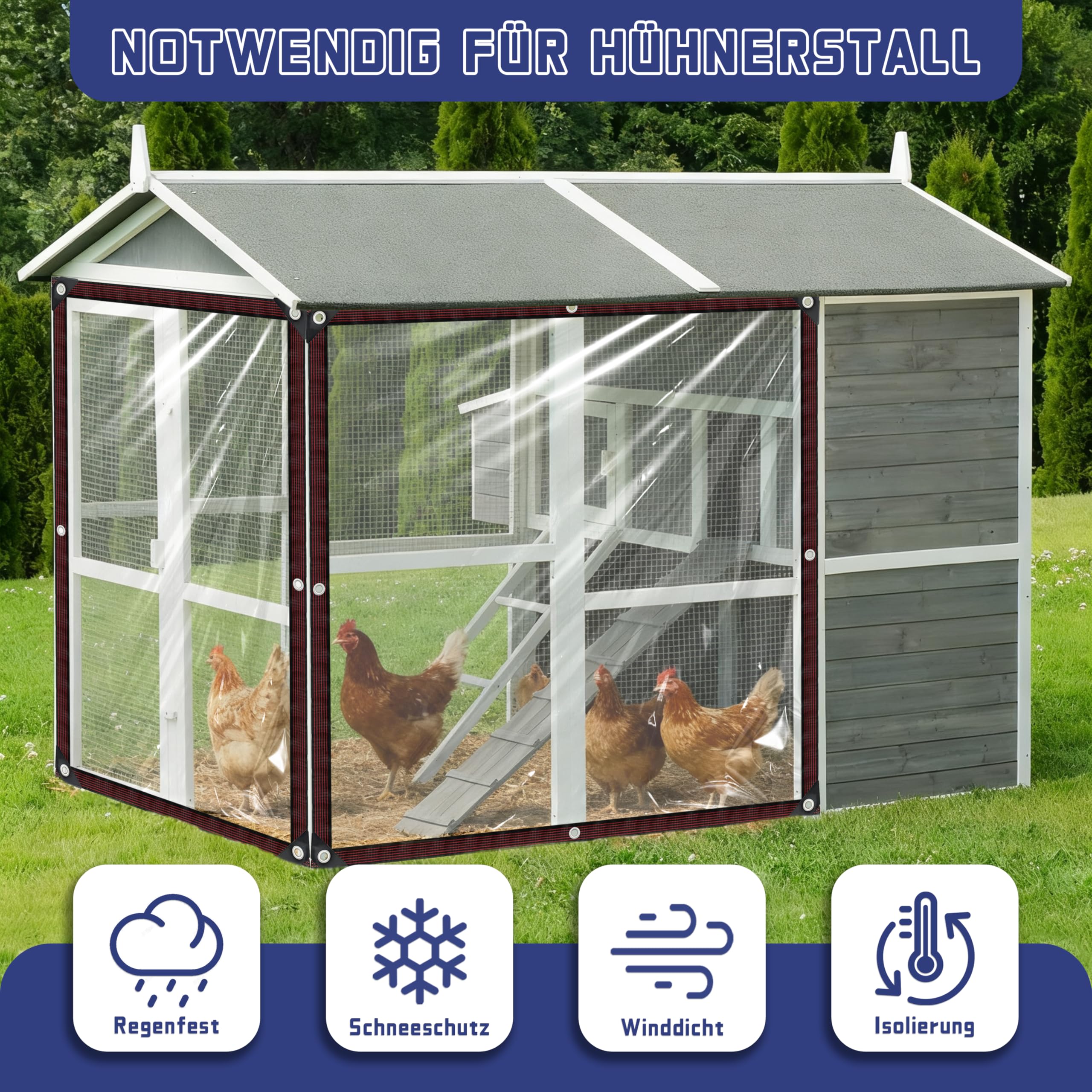 Abdeckplane, wasserdicht, strapazierfähig, transparent, wasserdicht, universal, staubdicht, regendicht, Anti-Aging-Isolierung, Blumenpflanzenabdeckung für Camping, Angeln, Garten, Pflanzenabdeckung, A