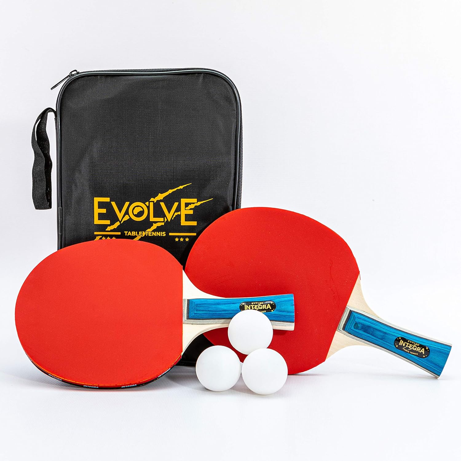 Table Tennis Bats Set Integra Ping Pong Set Including 2 Bats 3