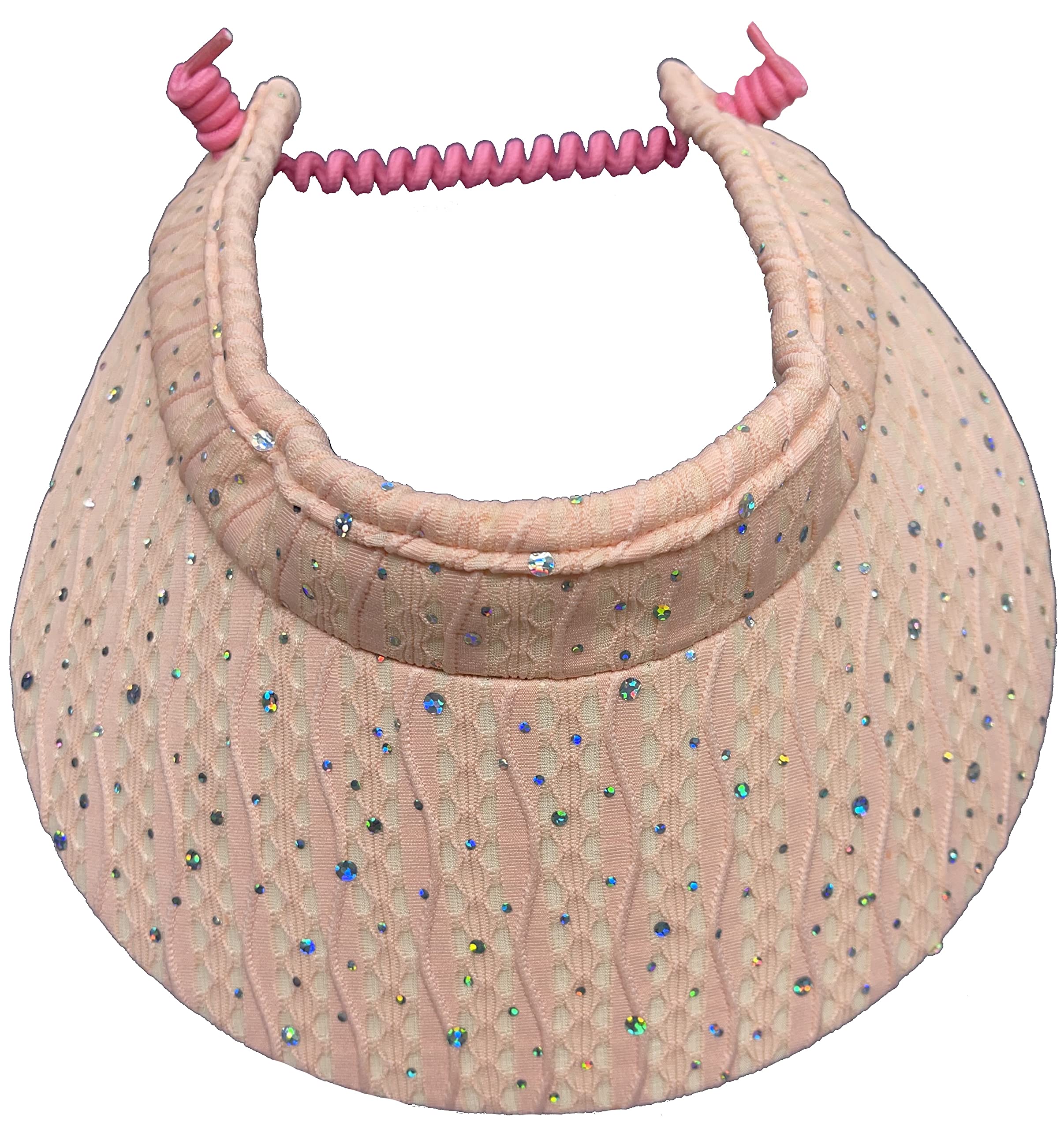 Cushees.com™ Sparkle Coil Back Sun Visor (621)