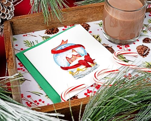 Miniatura 3 de Tarjeta de Navidad con forma de globo de nieve