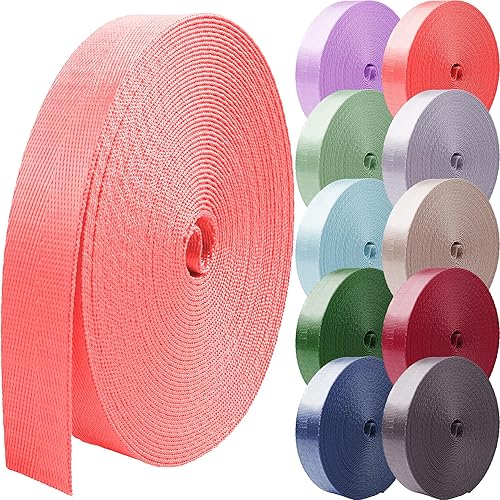 Correas de nailon de 1 pulgada 1.5 pulgadas 2 pulgadas correa de nailon correas de mochila, 10 25 50 3.3 yardas correas Luz