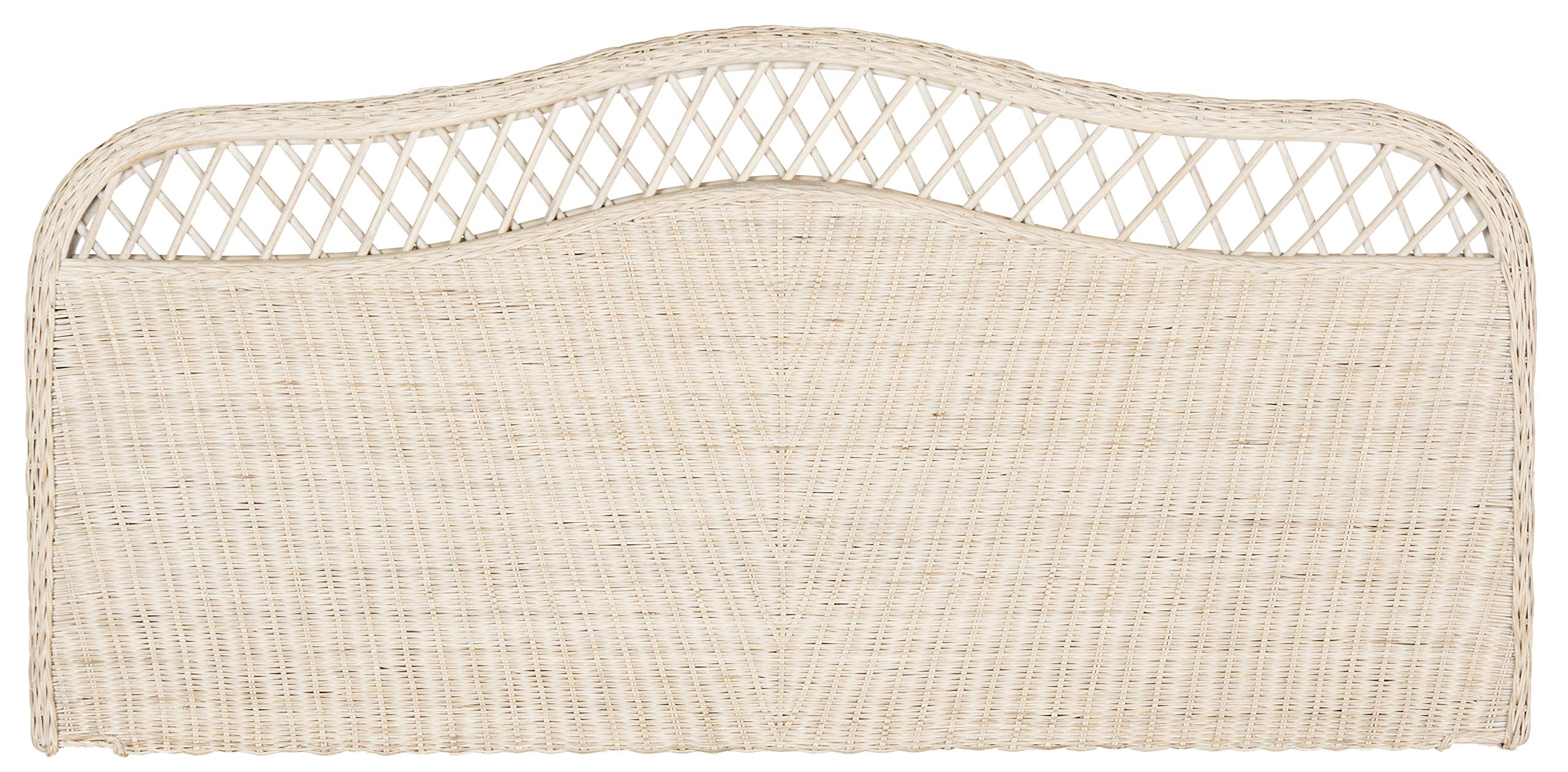 Safavieh Home Collection Sephina White Washed Rattan Headboard (King)
