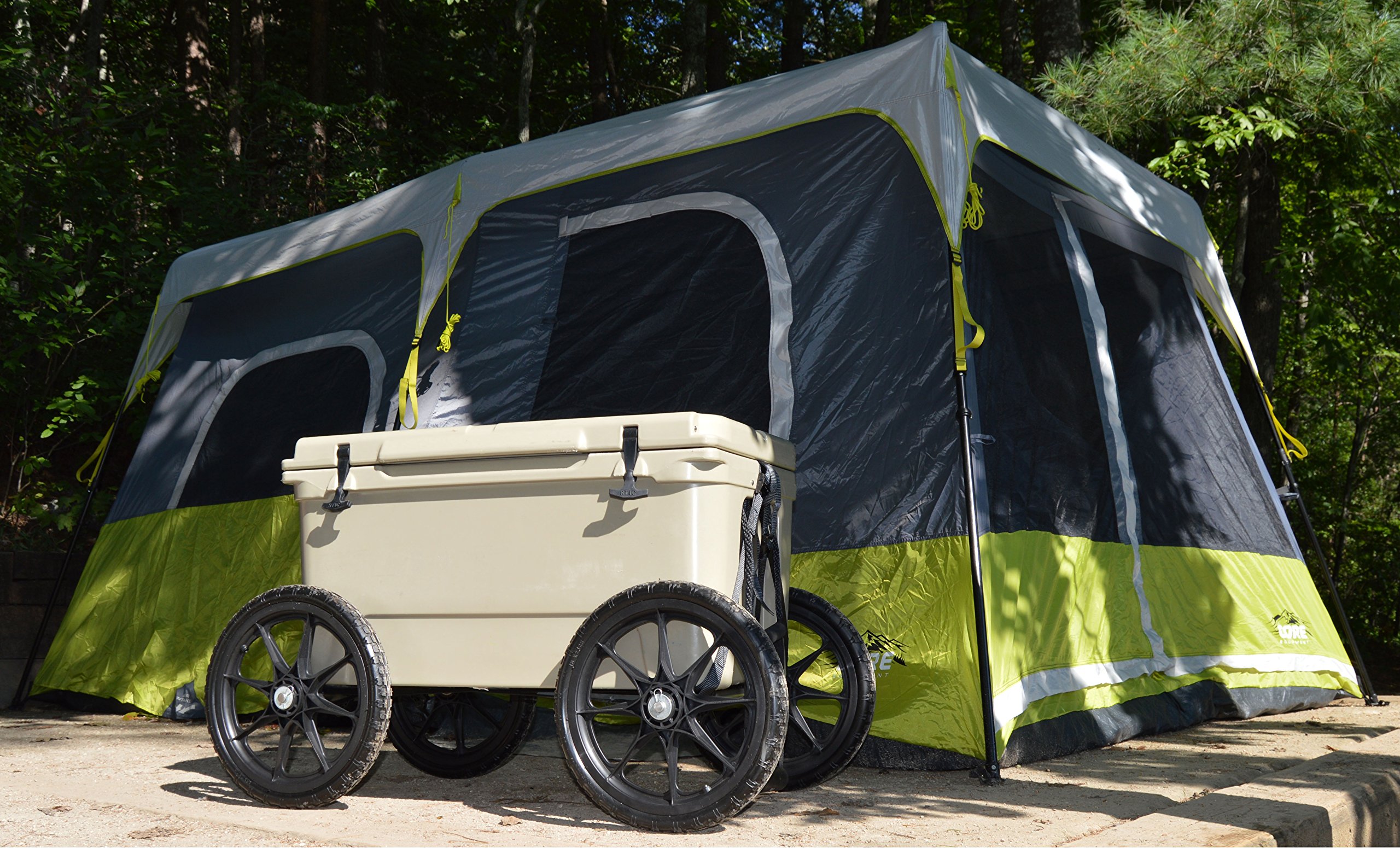 Sherpa Hunting Cooler Wheel Kit with 16" Solid Rubber Tires for ORCA