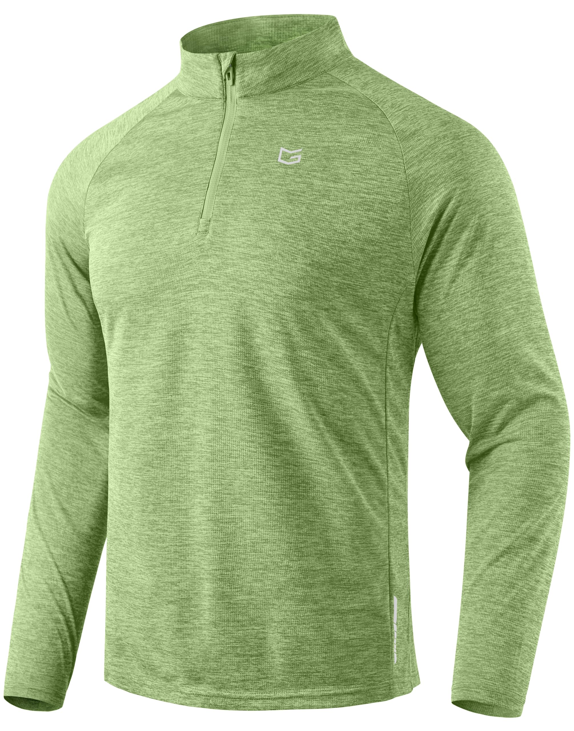 G Gradual Men's Quarter Zip Pullover Running Athletic Shirts Long Sleeve