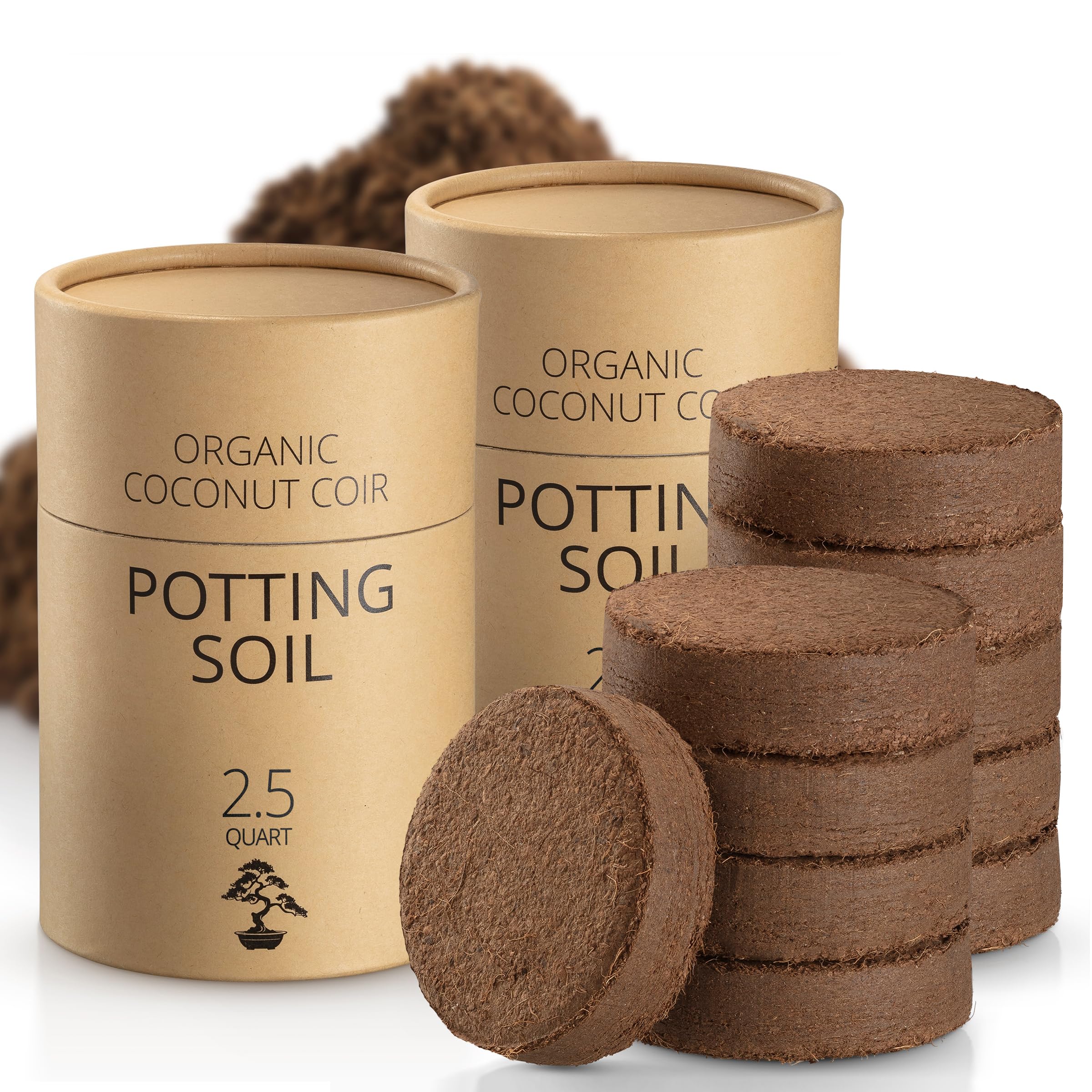 AVERGO coconut coir potting soil discs