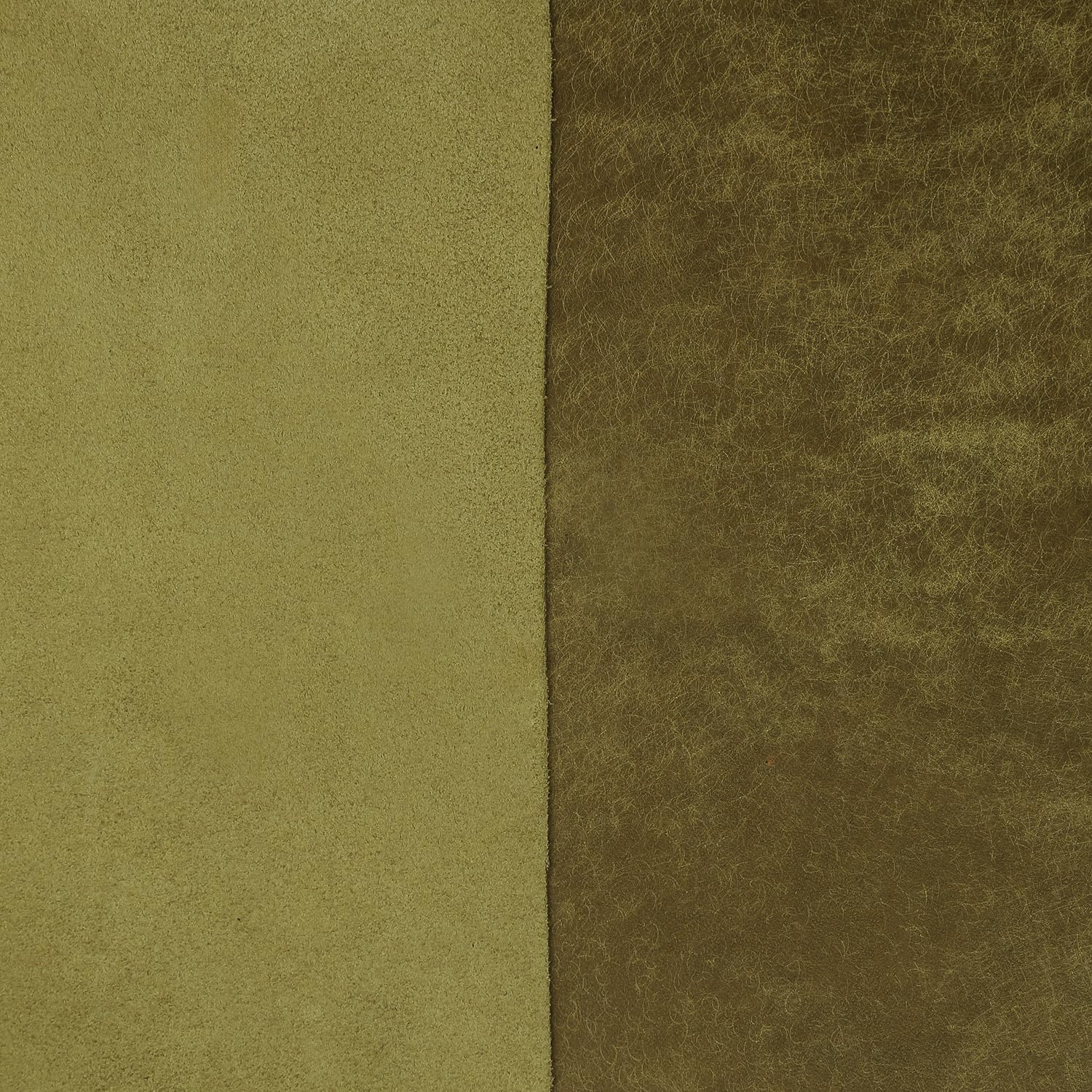 Eren's Leather Goods Pueblo Leather Sheets for Crafts, Full Grain Cowhide Tooling Leather Pieces (Olive Green, 12"x24")