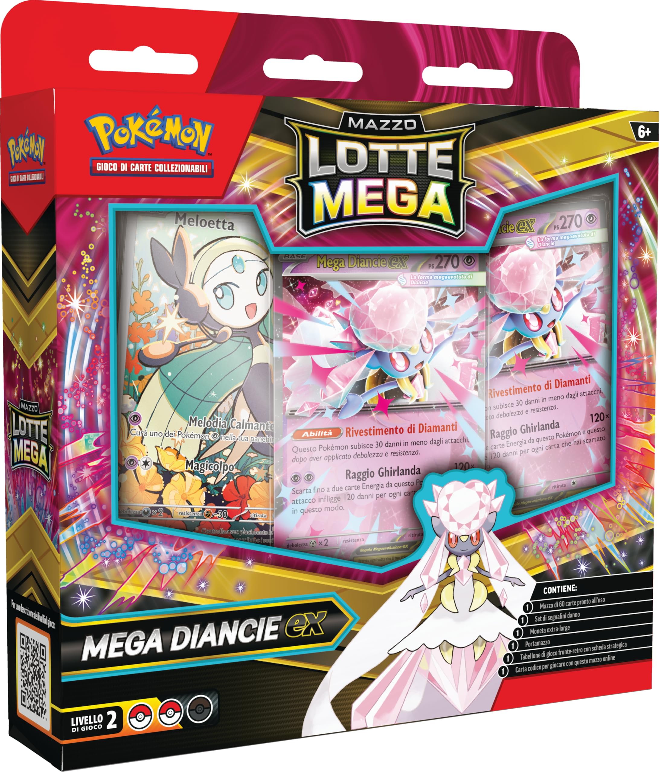 Pokémon: Mazzo Lotte Mega Diancie-ex del GCC (mazzo di 60 carte pronto all’uso)
