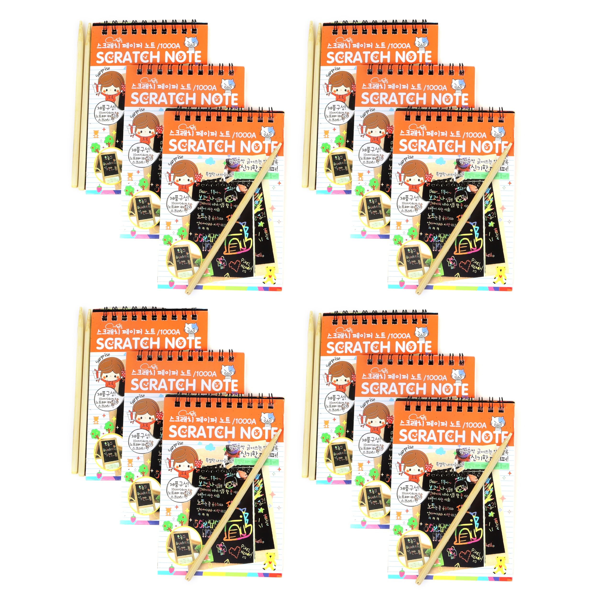 ORTINO™ Return Gifts for Kids Birthday Party, Mandala Art and Craft Magical Scratch Note Book for Boys and Girls of Age 4 Years and Above