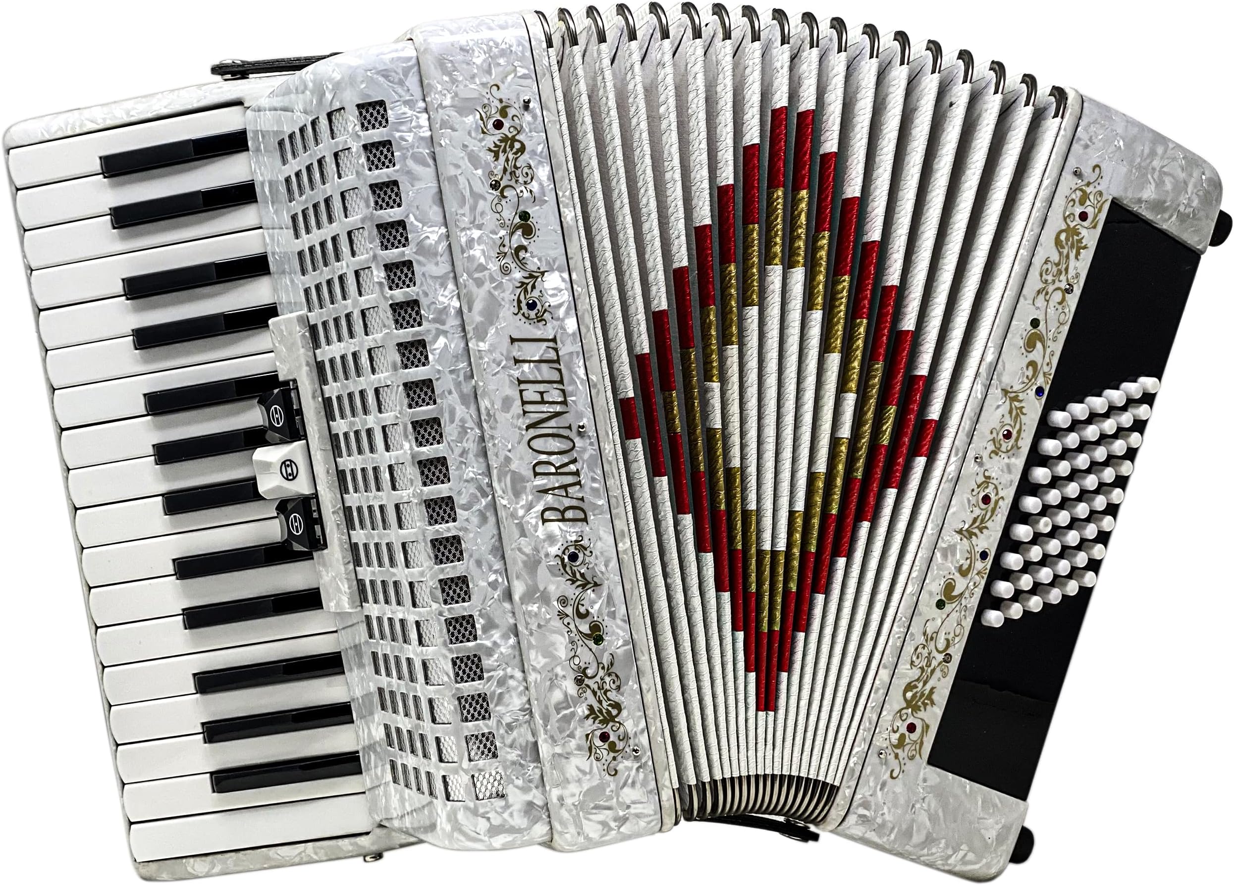 Baronelli Accordion (ACPK30WH) Musical Instruments
