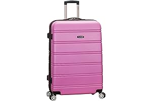Melbourne Pink Hardside 28-Inch Expandable Spinner Luggage With Wheels