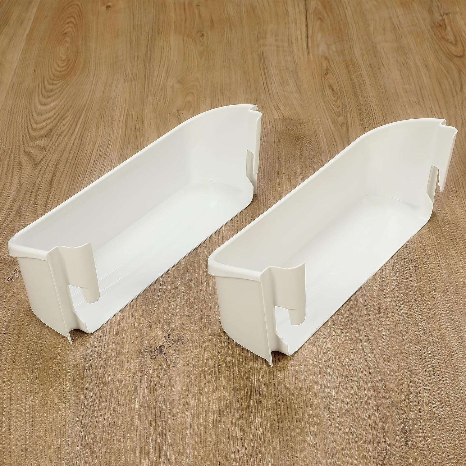 Kojem 240323001 Refrigerator Door Shelf Bin Compatible with Frigidaire Refrigerator Replacement for 240323007 240363707 891286 PS430206 - White 2PCS