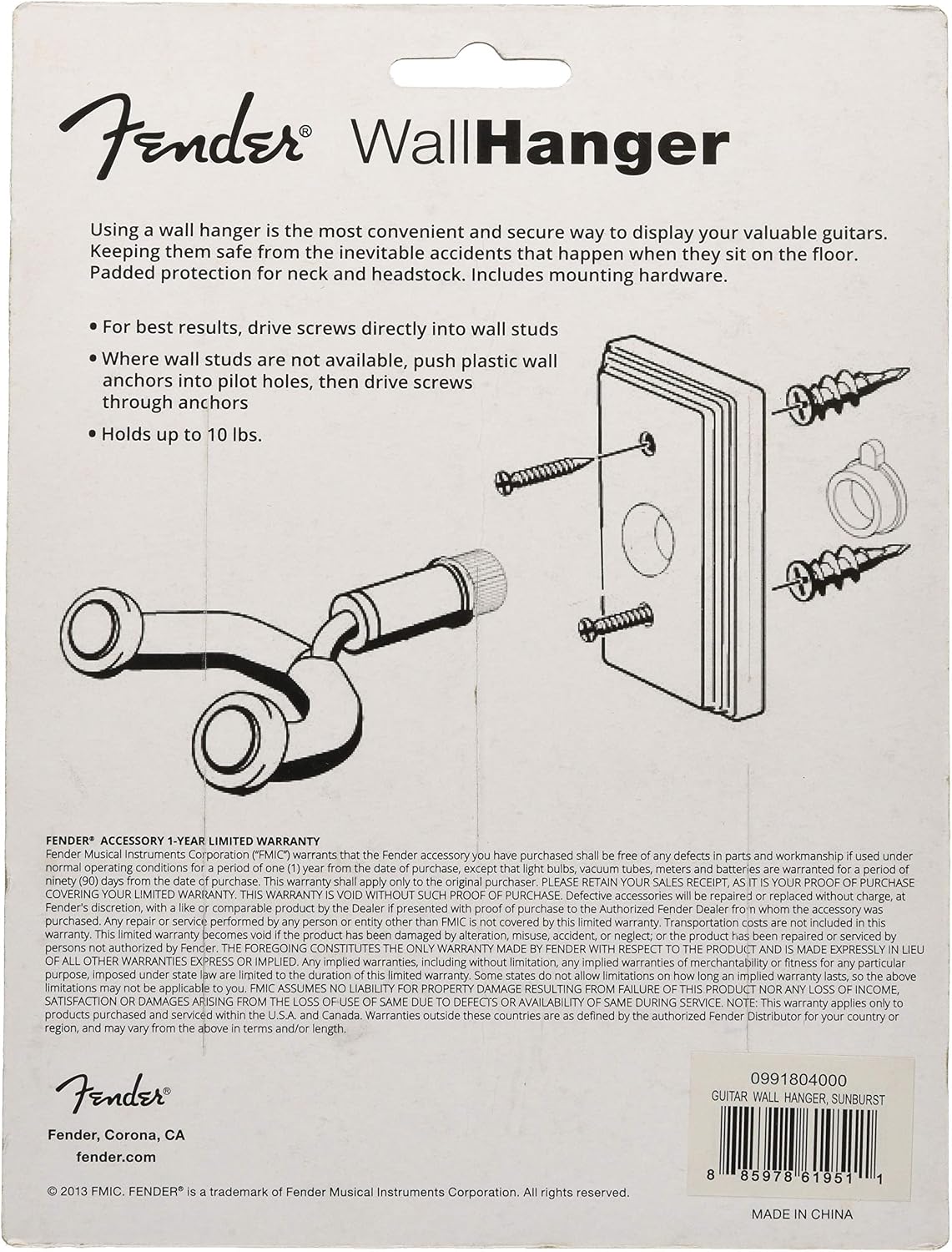 Fender Fender Wall Hanger, Sunburst