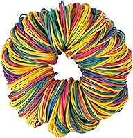 Vista 5 de Bandas de goma tamaño 16 Banda de goma elástica #16 marrón claro 600 piezas bandas de goma suministros de oficina carpetas de archivos caja de arena