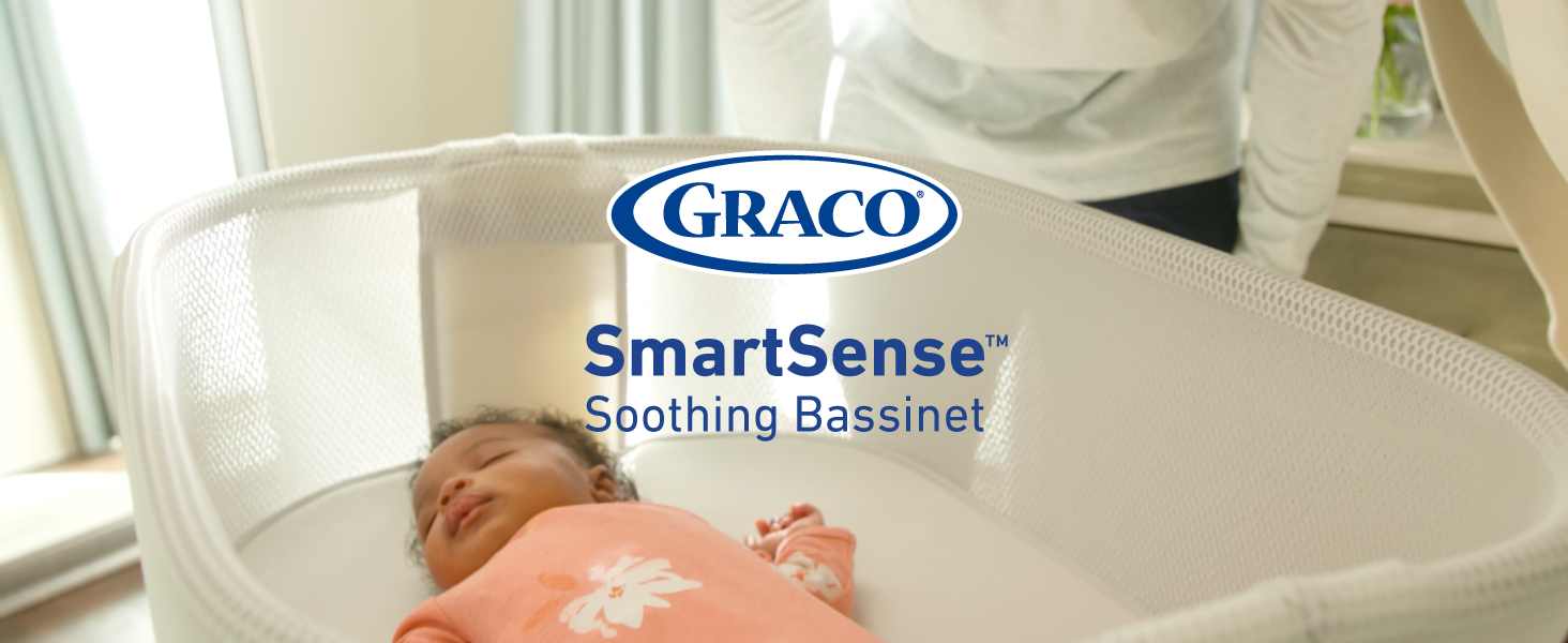 Amazon.com : Graco® SmartSense Soothing Baby Bassinet – Smart 