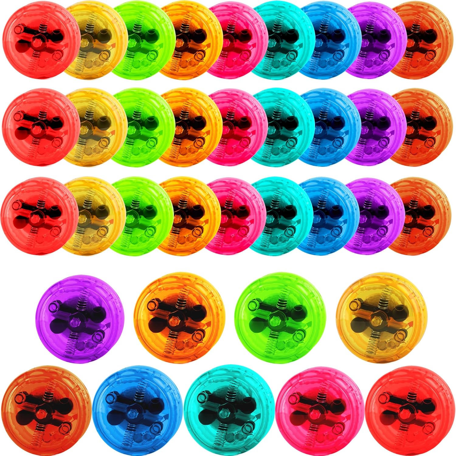 36 Pcs Light Up Yo Yo Professional Responsive Ball Bearing Yoyo for Beginners Advanced String Yo Yo Tricks and Looping Play Easter Basket Stuffers, 9 Colors