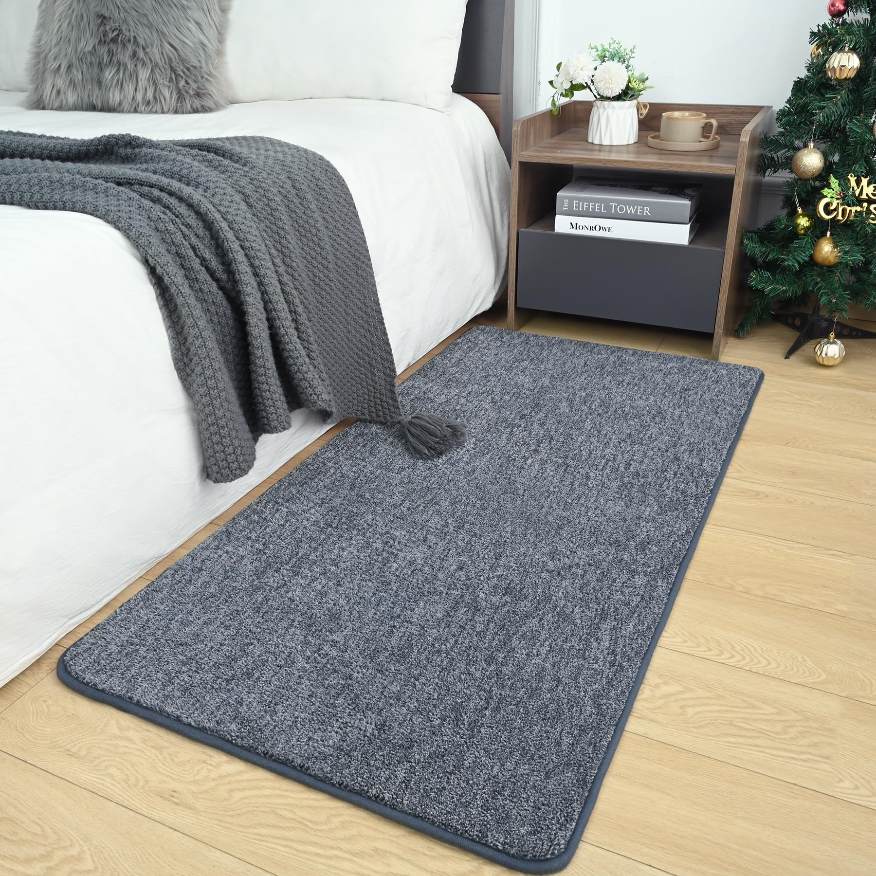 AROGAN Small Washable Area Rugs for Bedroom, 2×4 Runner Rug with Memory Foam for Hallway, Non Slip Fluffy Carpet Indoor Rug Runner for Kitchen,