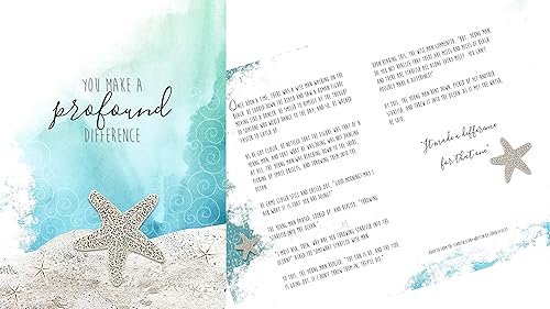 Miniatura 4 de Smiling Wisdom - The Starfish Story - You Make a Profound Difference Tarjeta de felicitación y collar Set de regalo - Mujer