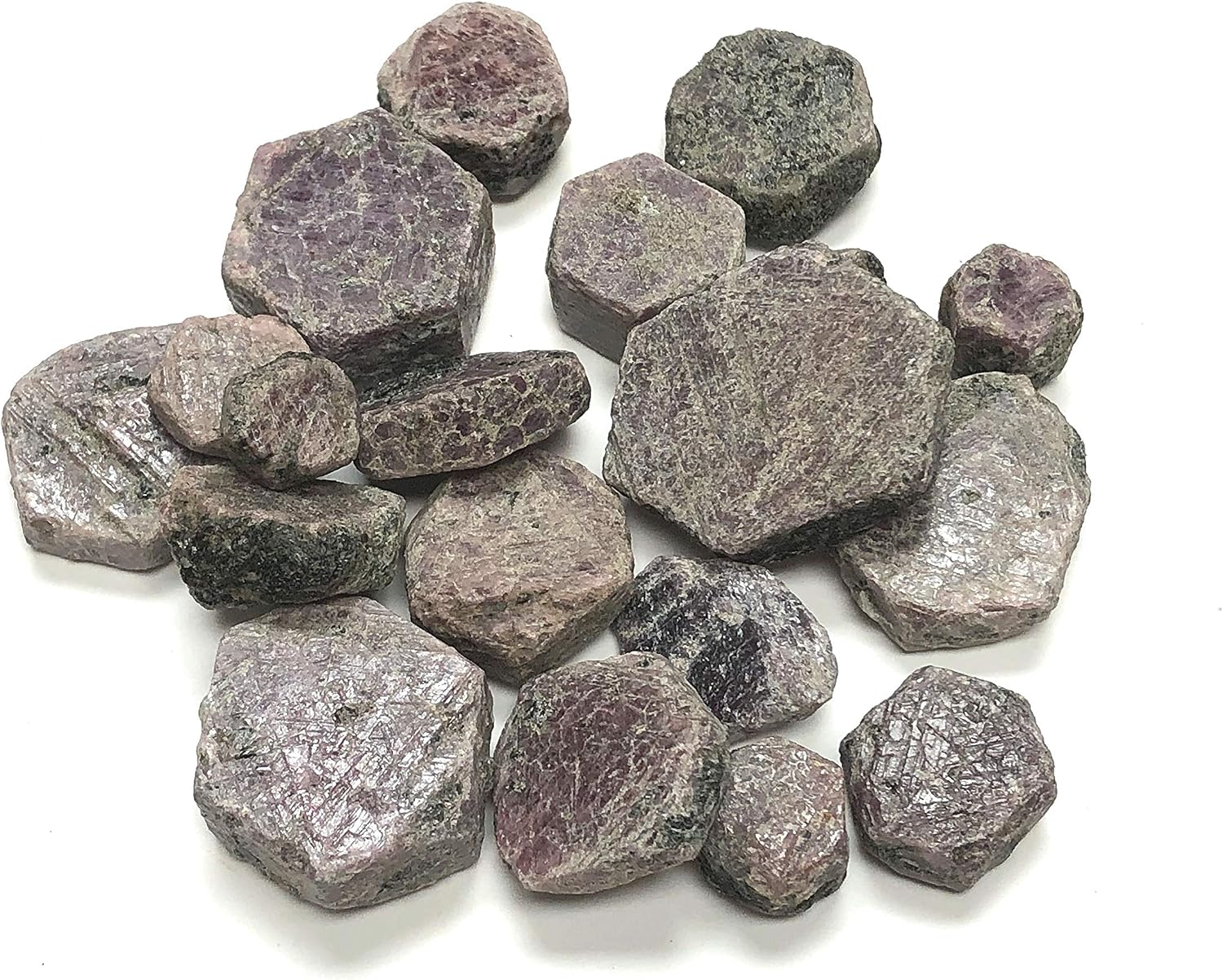 Rough Ruby Stones - Large Pieces in Velvet Bag (1/2 Pound)
