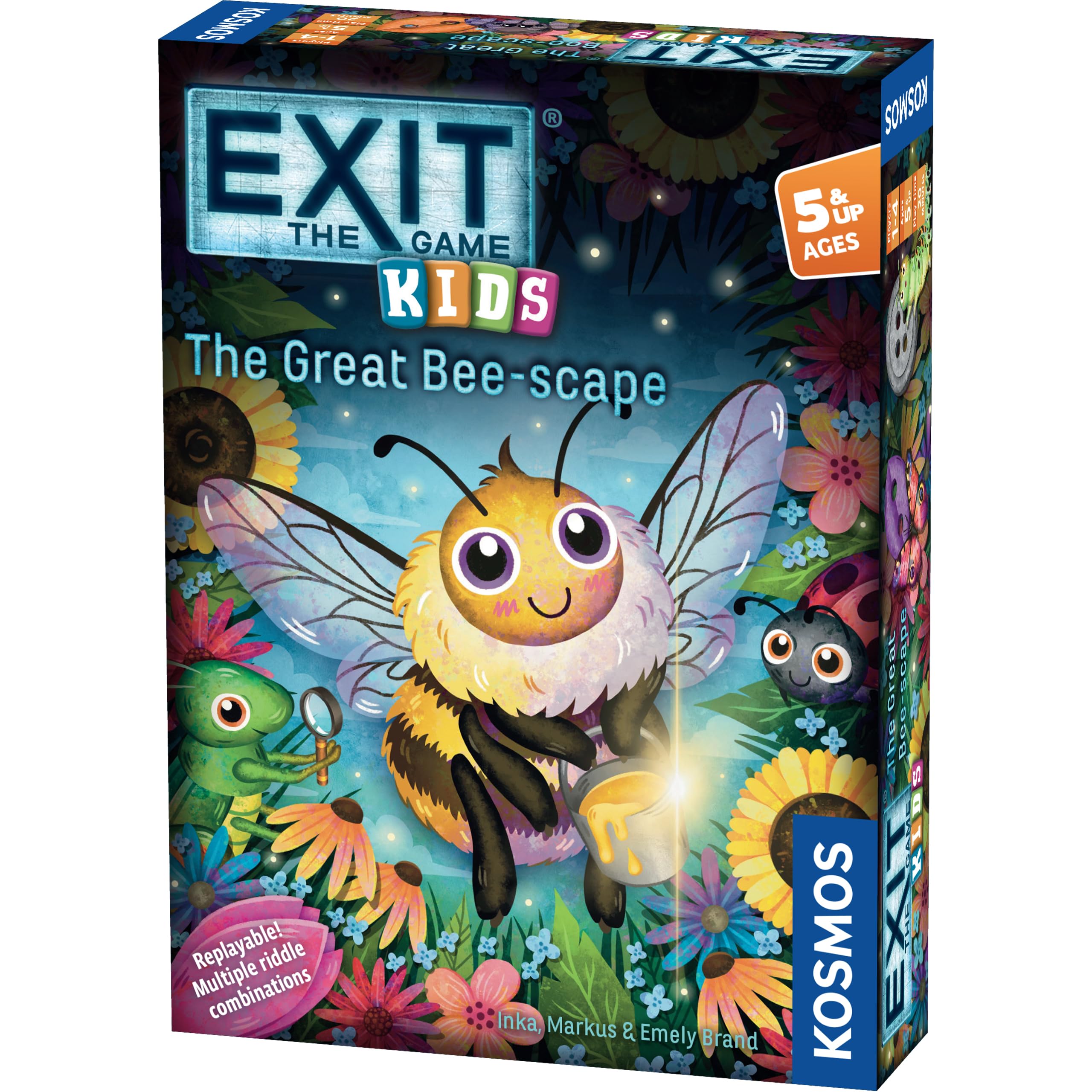 Thames & Kosmos EXIT Kids - The Great Bee-Scape, Multicoloured, 1.7 x 7.1 x 0.1 inches (13 x 18 cm)