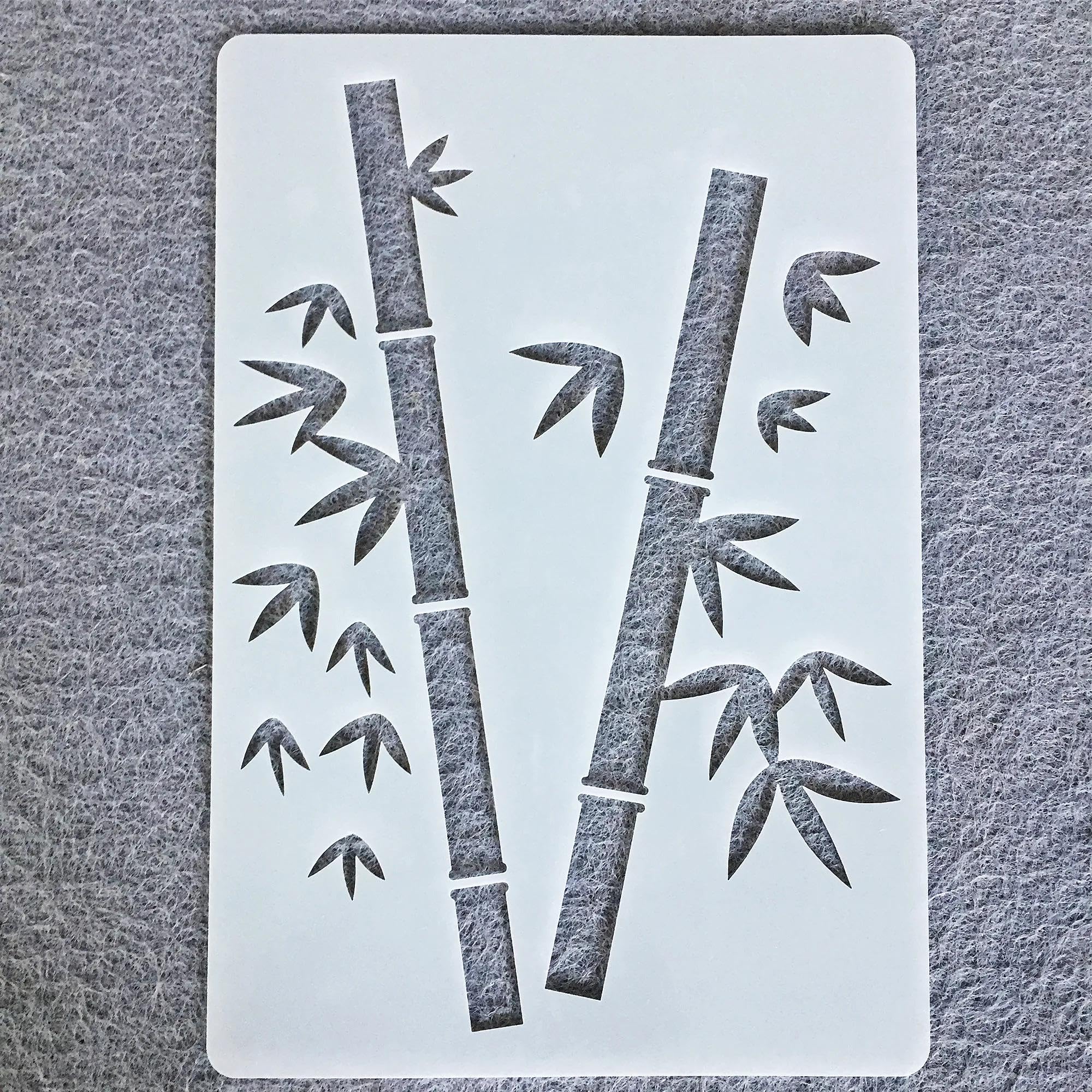 10 stencil artistici da 26 cm, motivo: fiori d'acero, gabbia per uccelli, per progetti artigianali, stencil per pittura su legno, parete, tessuto, roccia, lavagna
