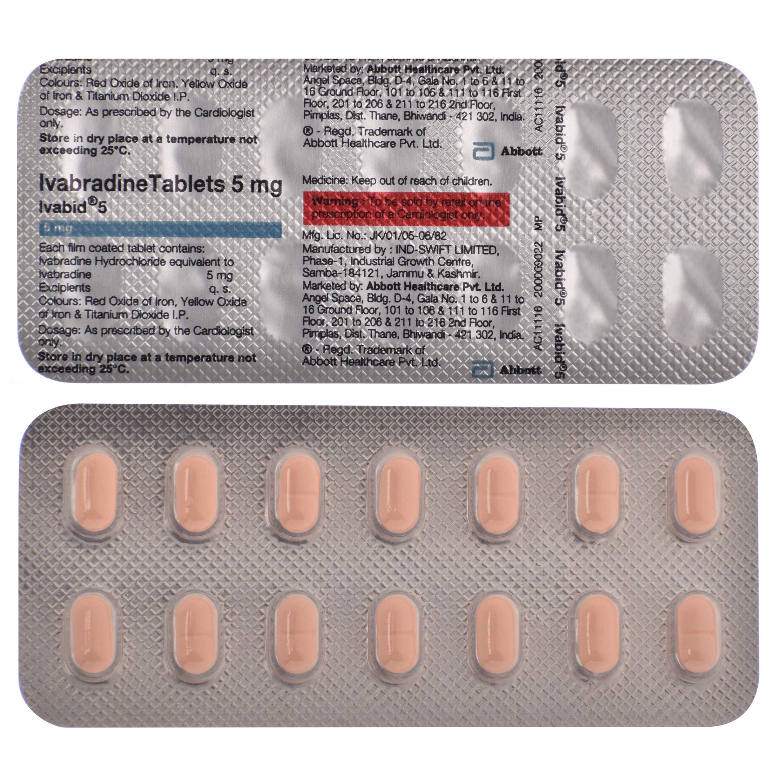 Ivabid 5 - Strip of 14 Tablets