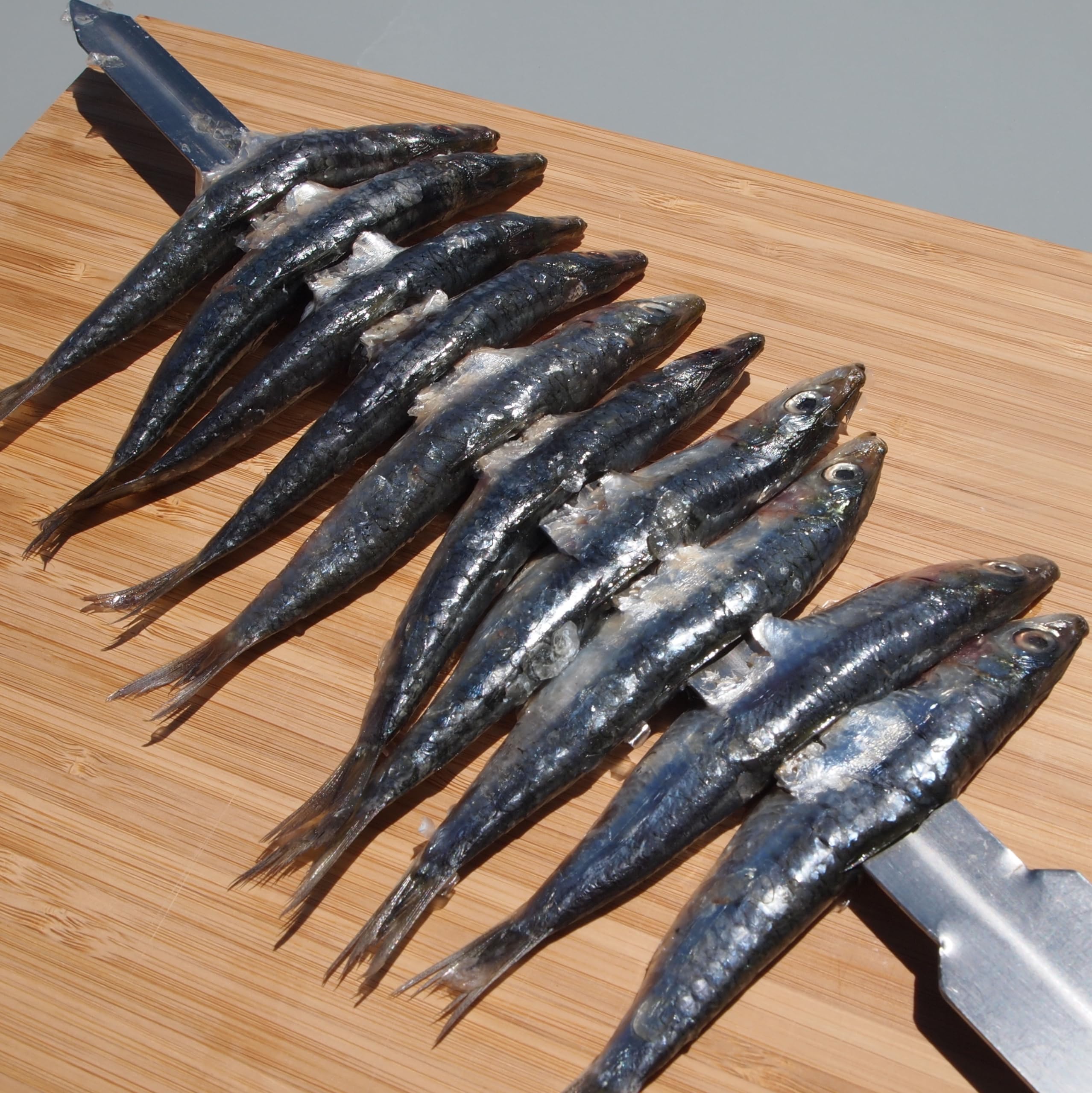 Espeto Acero Inoxidable para Pescados (sardinas, lubina, Dorada) y Carnes Barbacoa - 60cm