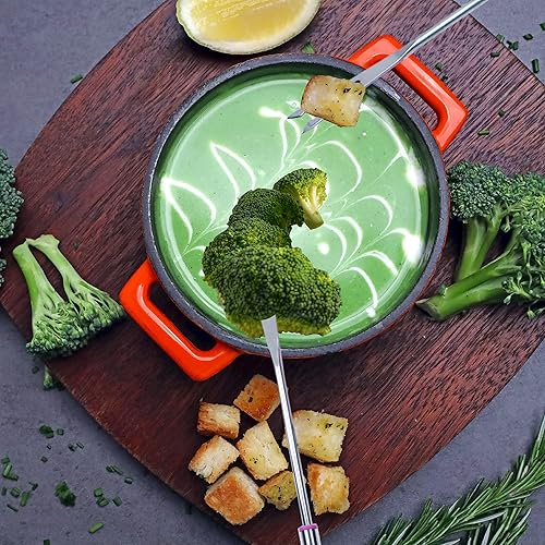 Miniatura 4 de 14 palos de fondue de 105 pulgadas palos de Smores tenedores de fondue de acero inoxidable