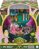 Polly Pocket x Wicked Collector Compact, Micro Dolls and Playset, 2 Themed Accessories, Iconic Shiz & Oz Locations, Glinda, Elphaba, & The Wizard, JFV04 - 7