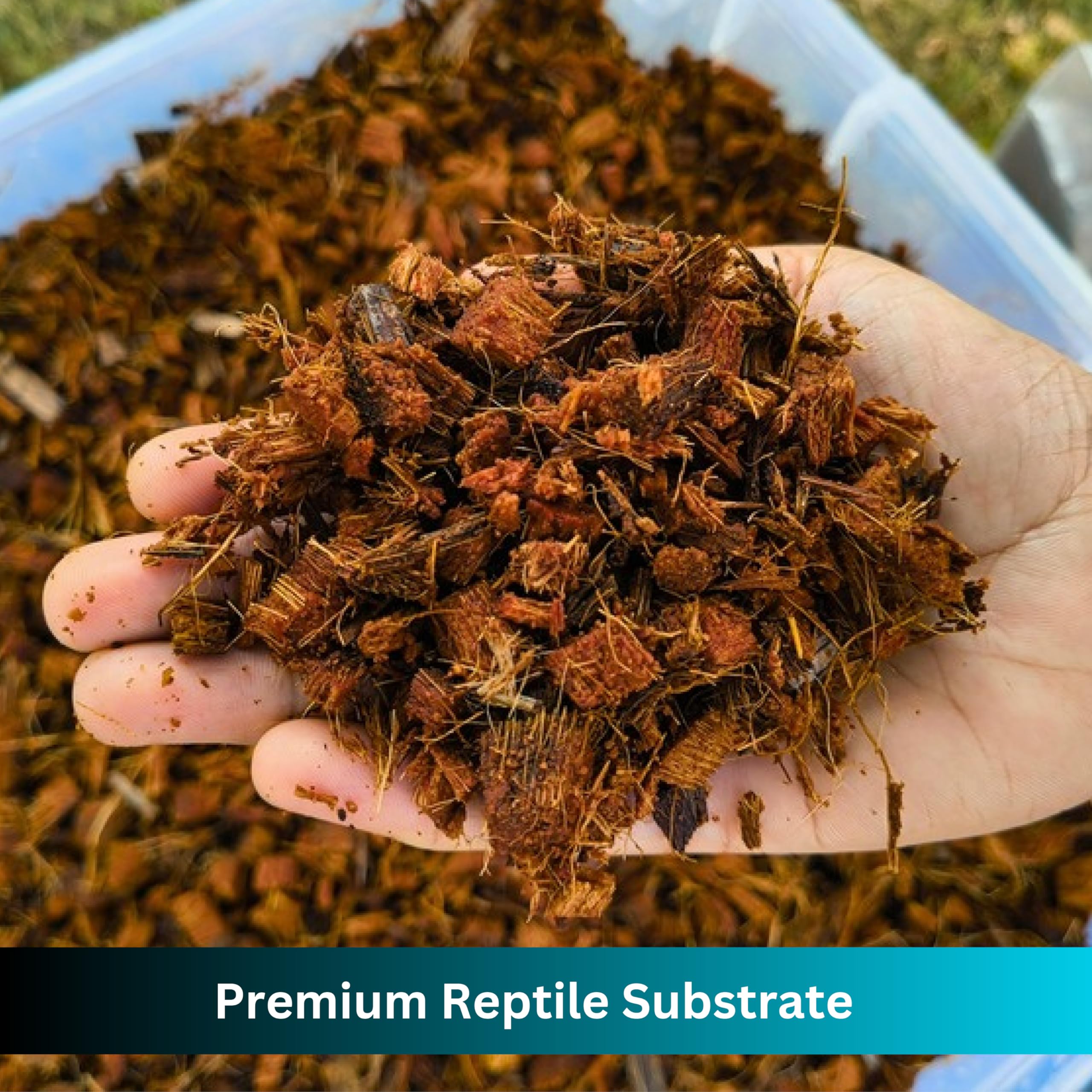 Substrato di scaglie di cocco di alta qualità per rettili, blocco compresso da 4,5 kg, si espande fino a 72 litri, biancheria da letto naturale per habitat di pitone palla, tartaruga, drago