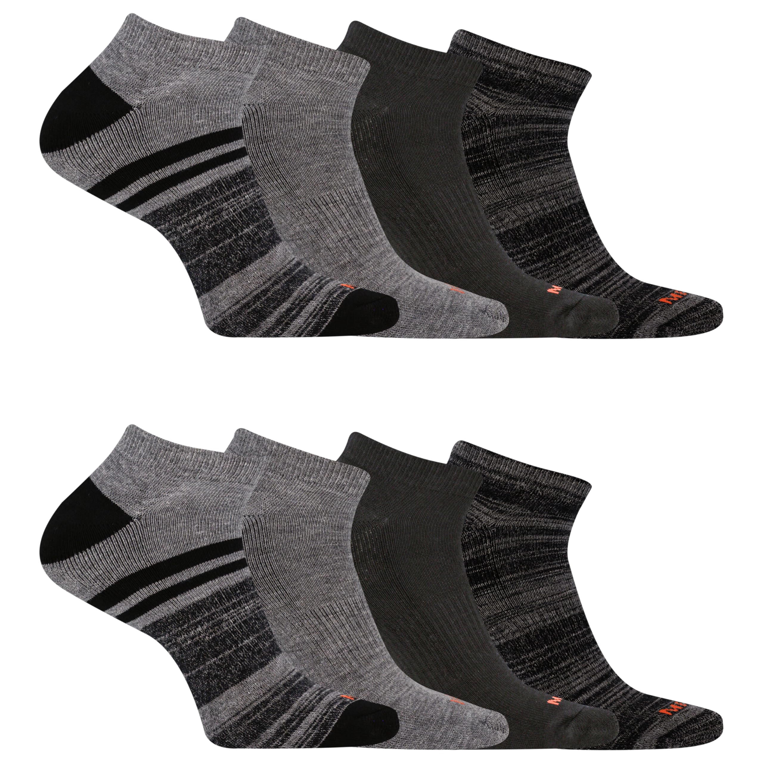 Merrell Skarpety z poduszką średniej wagi, czarne, S, Czarny, Small