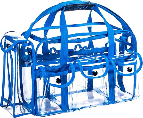 Juego de maquillaje profesional de PVC transparente de boca ancha, bolsa de maquillaje de viaje, bolsa de cosméticos, bolsa de belleza, organizador