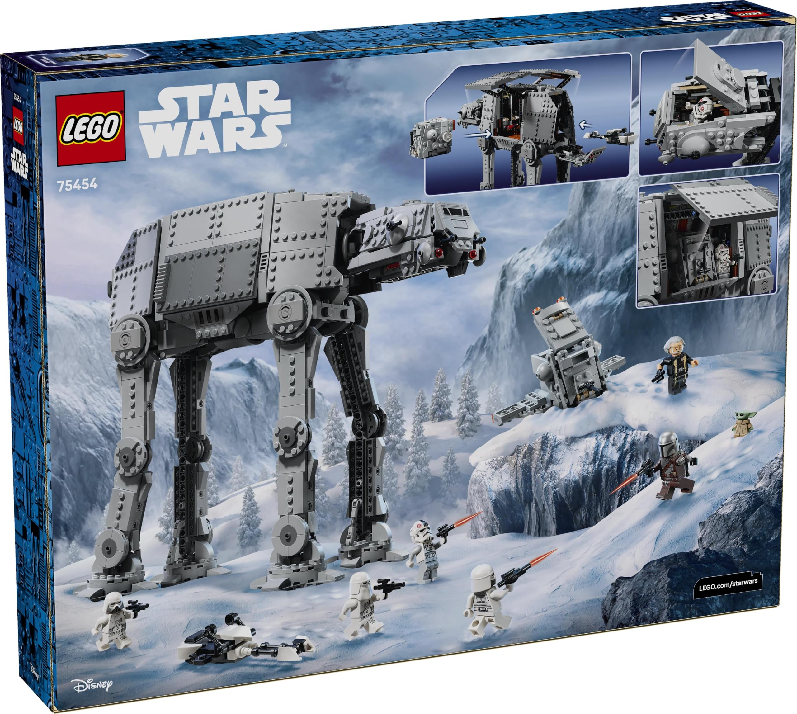 LEGO Star Wars 75454 AT-AT des Restimperiums mit INT-4 Spielzeug - The Mandalorian and Grogu Figuren mit Shuttle, Speeder Bike, 6 Minifiguren & 1 Figur - Geschenk für Jungen & Fans ab 10 Jahren