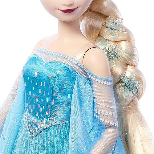 Miniatura 5 de Mattel Frozen Anna & Elsa - Juego de 2 muñecas de moda coleccionista de princesas de Disney que celebran los 100 años de maravilla de Disney,