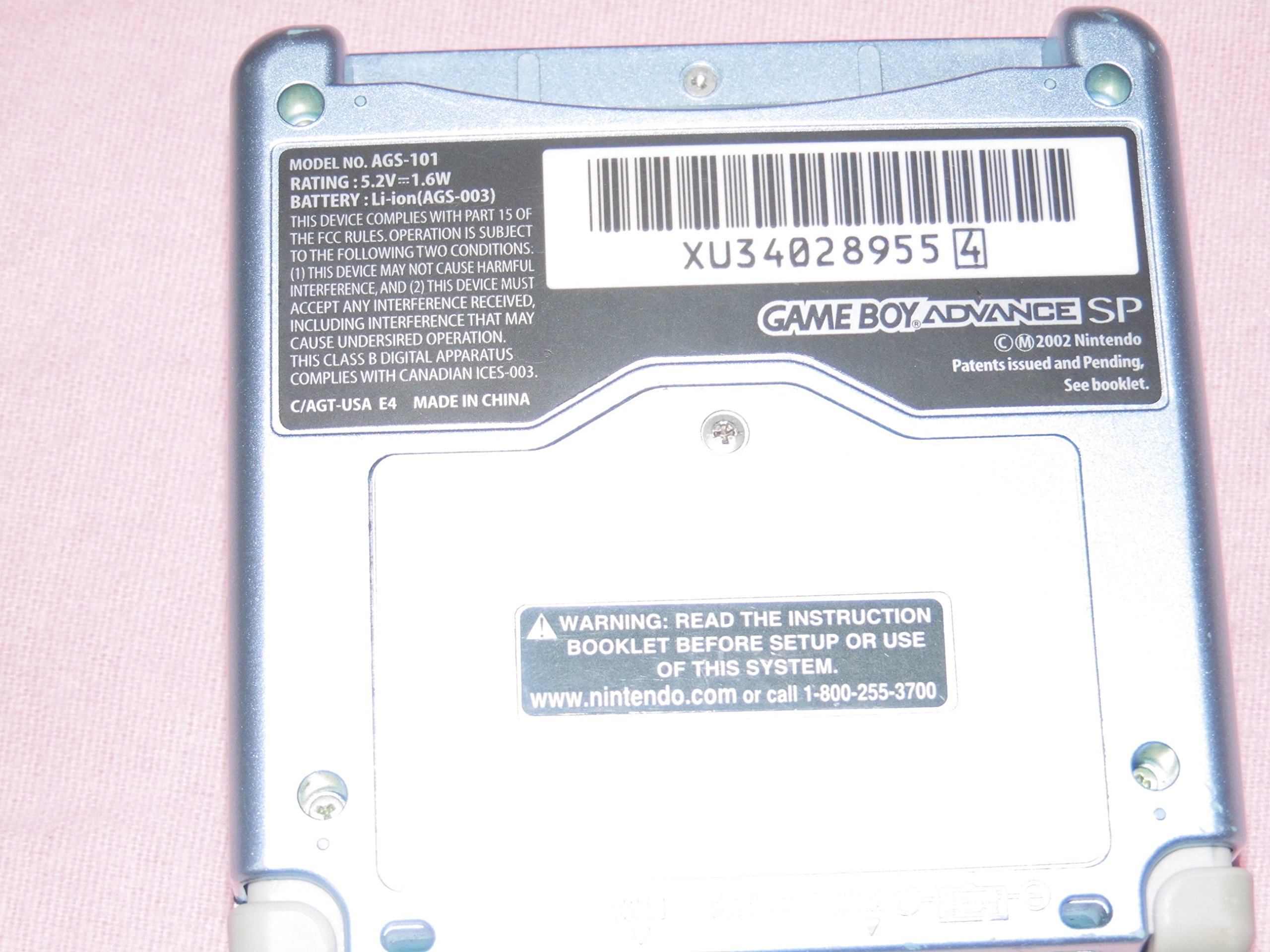 Gameboy Advance SP Konsole Arctic Blue - [Edizione: Germania]
