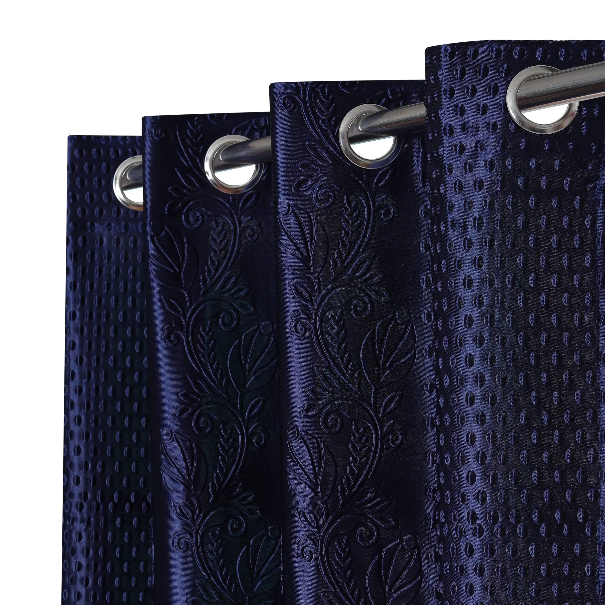 Prince Heavy Polyester Embossed Eyelet Curtains Set of 3 (Window 4 x 6 Feet, Blue_12*24_Pack of_3) (B08HCH5362) Amazon Price History, Amazon Price Tracker